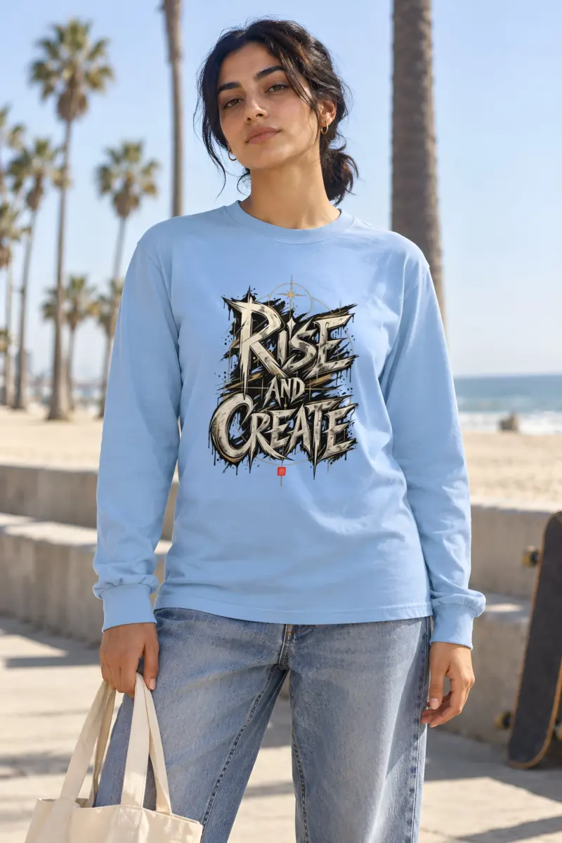 "Rise And Create" Unisex Longsleeve T-shirt