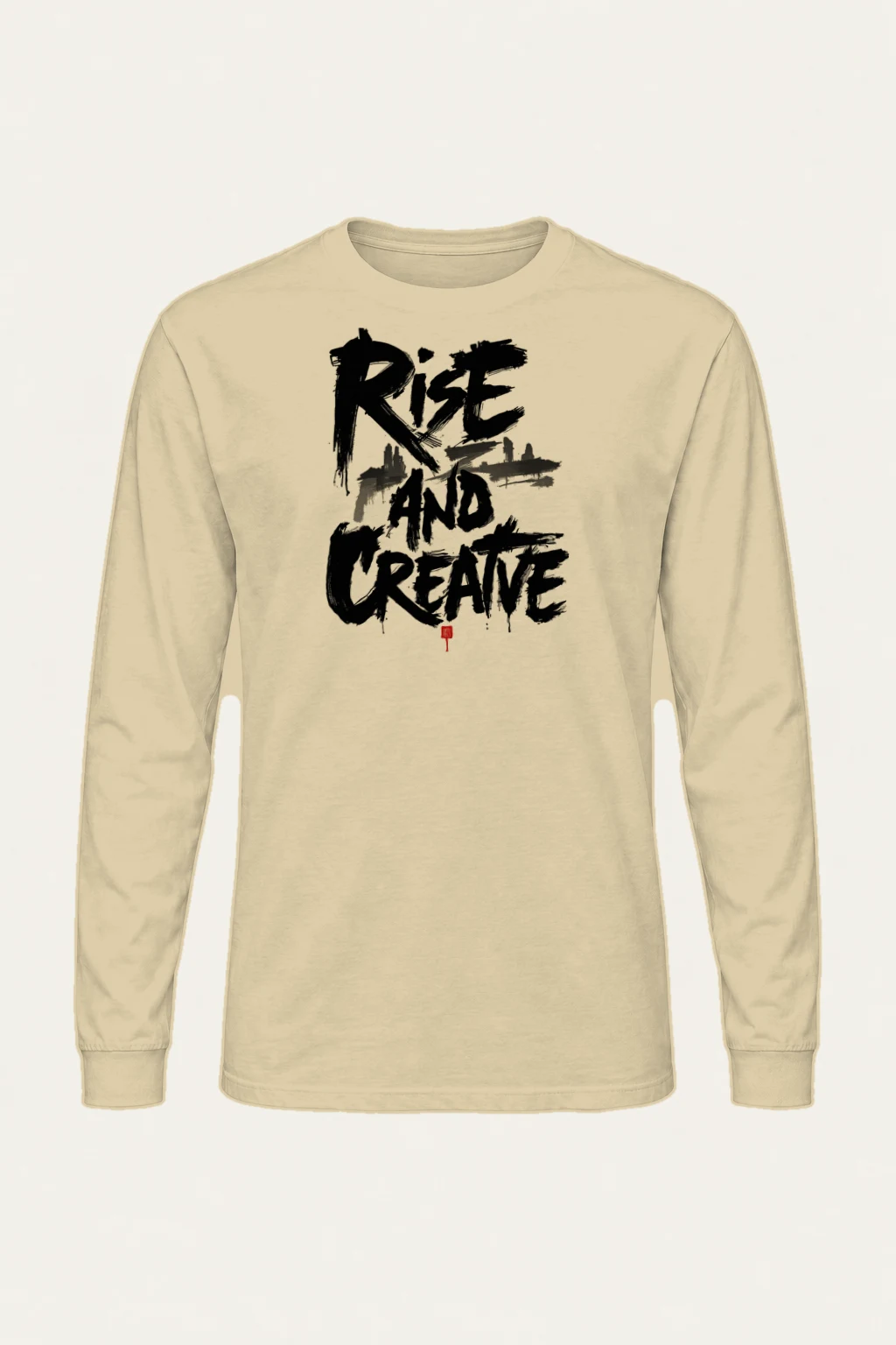 "Rise And Create" Unisex Longsleeve T-shirt | Gildan 2400