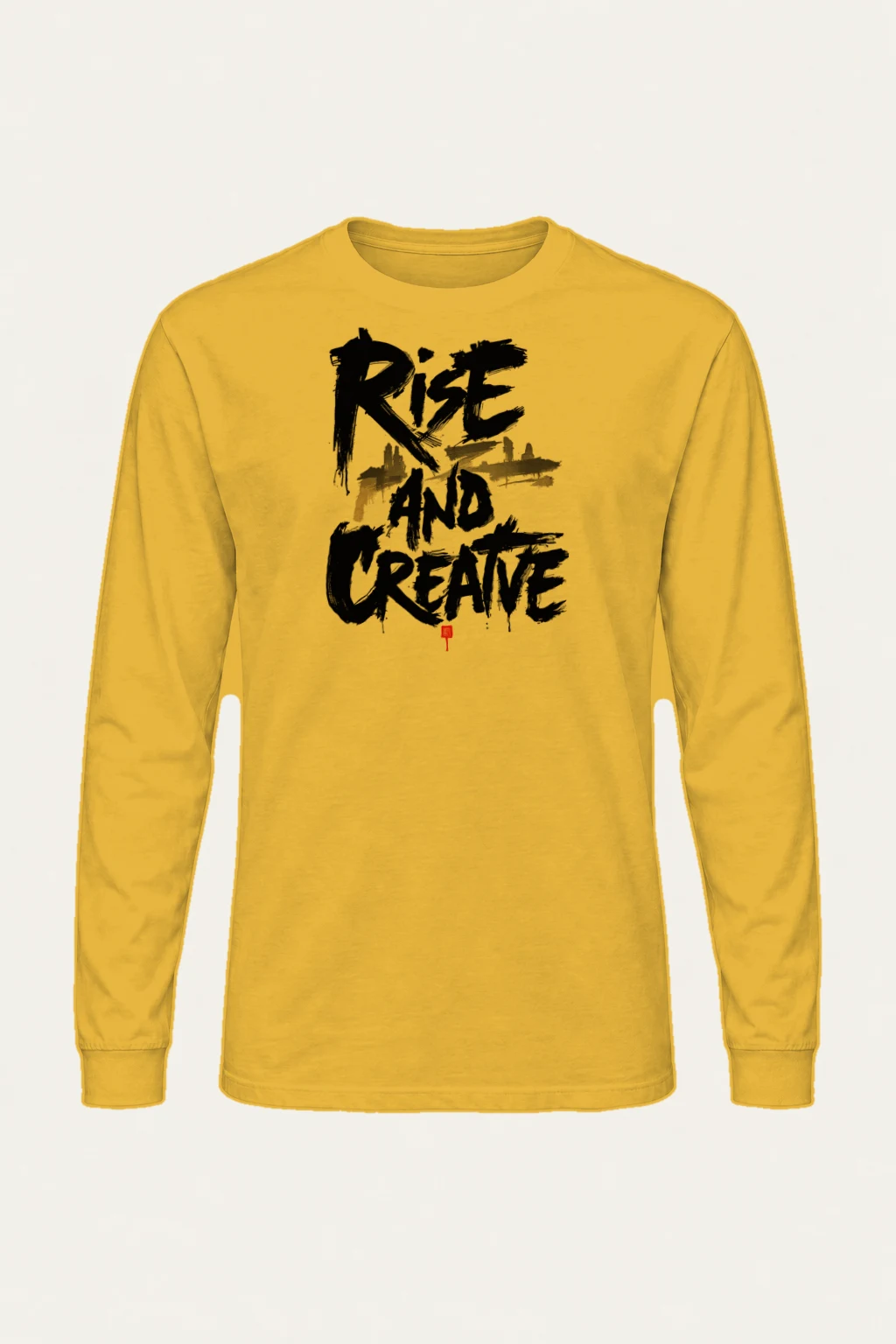 "Rise And Create" Unisex Longsleeve T-shirt | Gildan 2400