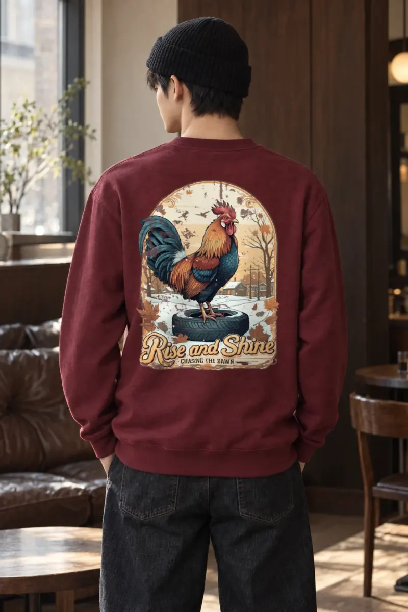 "Rise and Shine" Heavy Blend Unisex Crewneck Sweatshirt | Gildan 18000