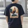 "Rise And Shine" Heavyweight Unisex Crewneck T-shirt | Gildan 5000