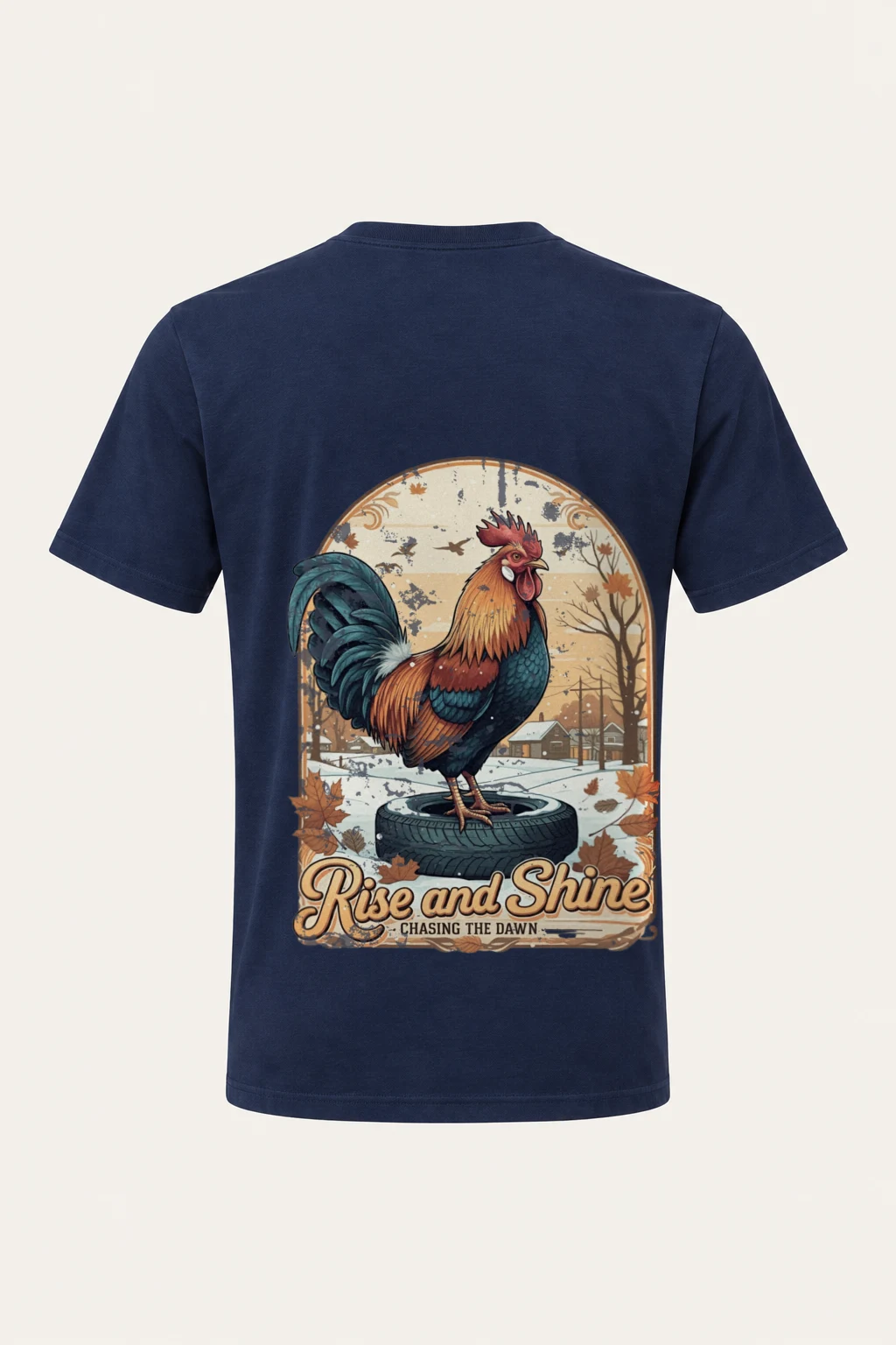 "Rise And Shine" Heavyweight Unisex Crewneck T-shirt | Gildan 5000