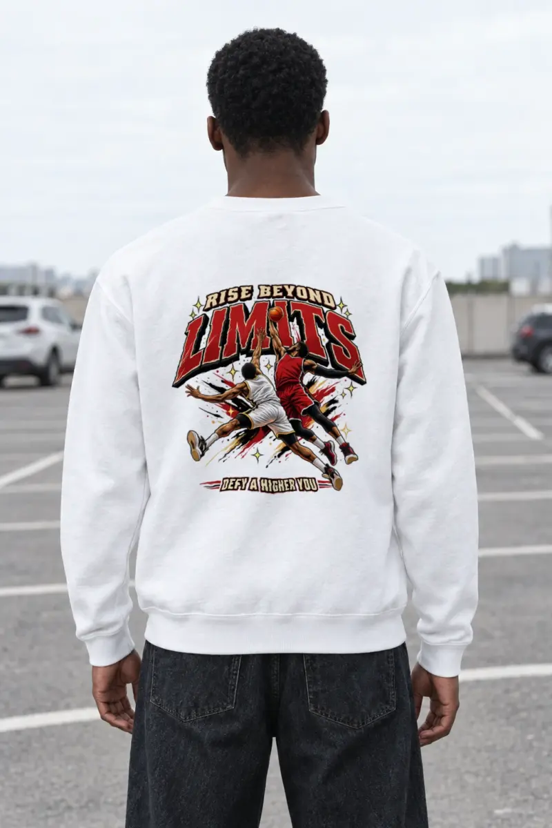 "Rise Beyond Limits" Heavy Blend Unisex Crewneck Sweatshirt | Gildan 18000