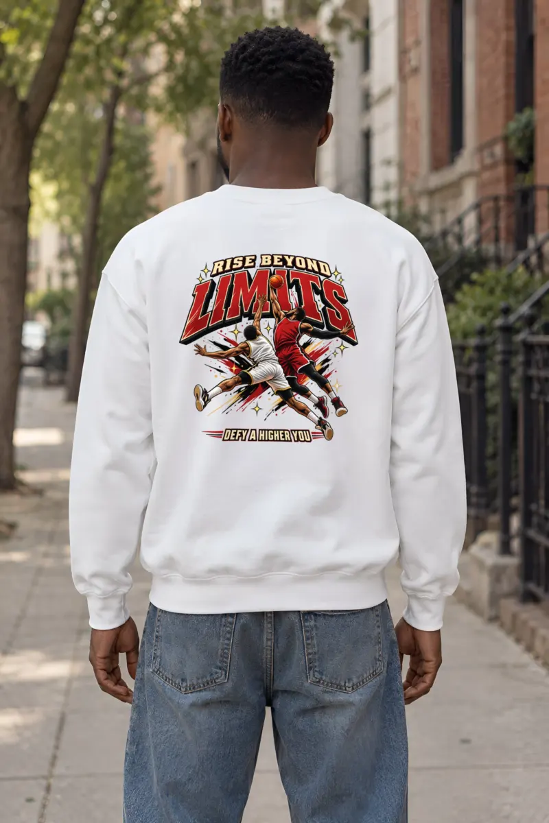 "Rise Beyond Limits" Heavy Blend Unisex Crewneck Sweatshirt