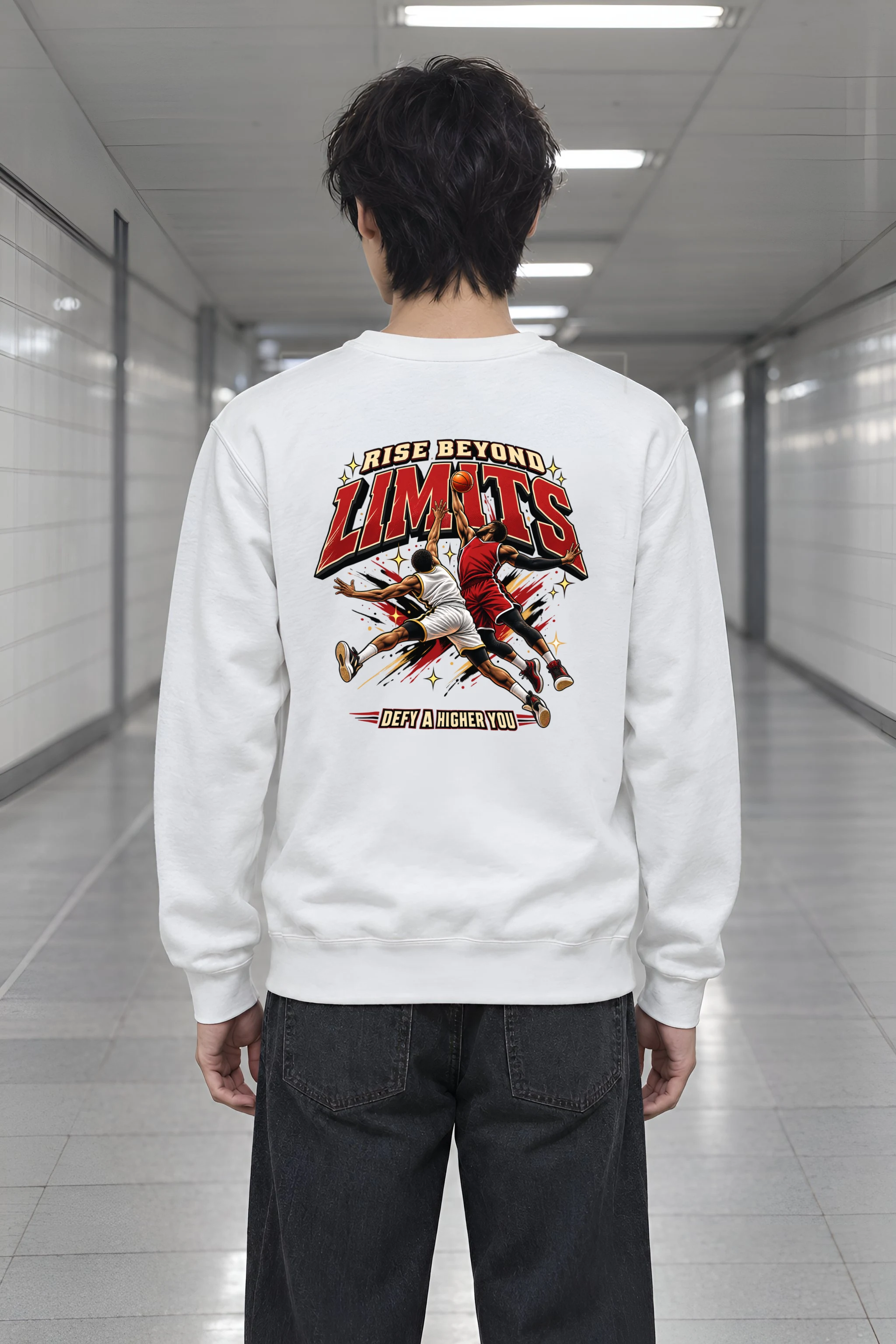 "Rise Beyond Limits" Heavy Blend Unisex Crewneck Sweatshirt