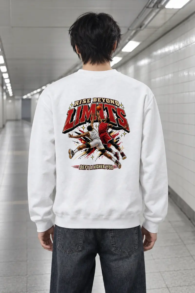 "Rise Beyond Limits" Heavy Blend Unisex Crewneck Sweatshirt | Gildan 18000