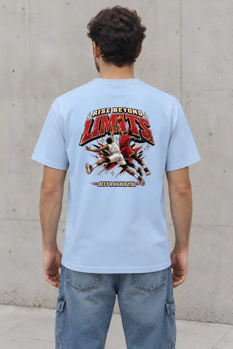 "Rise Beyond Limits" Heavyweight Unisex Crewneck T-shirt