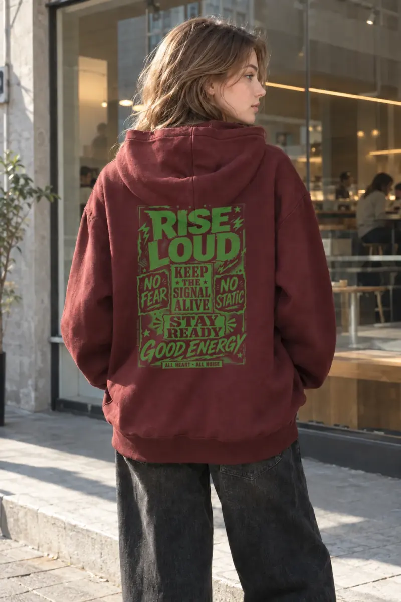 "Rise Loud" Heavy Blend Unisex Pullover Hoodie | Gildan 18500