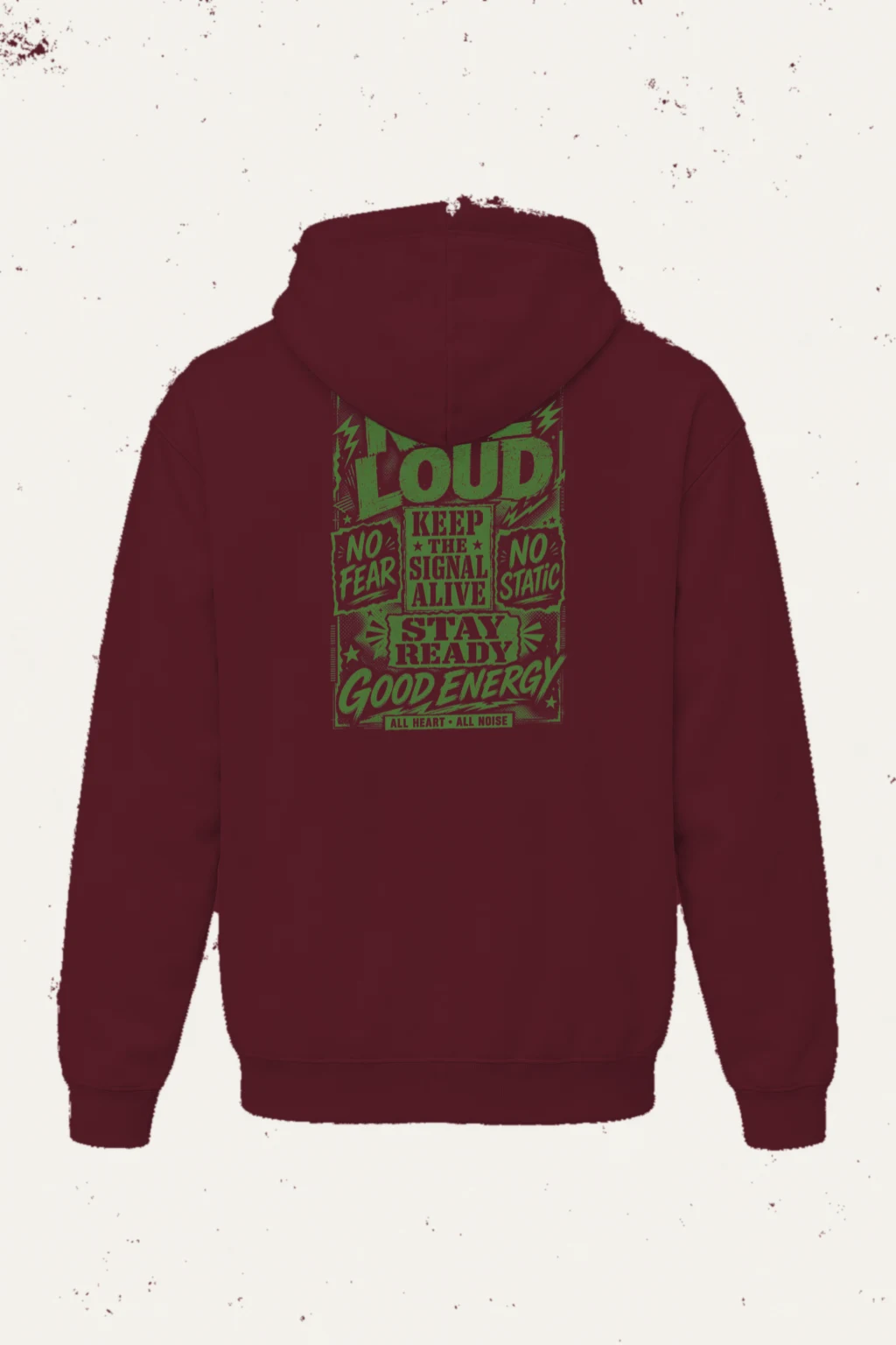 "Rise Loud" Heavy Blend Unisex Pullover Hoodie | Gildan 18500