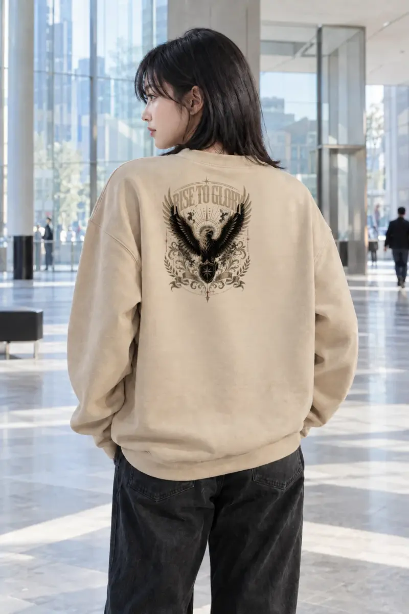 "Rise To Glory" Heavy Blend Unisex Crewneck Sweatshirt | Gildan 18000