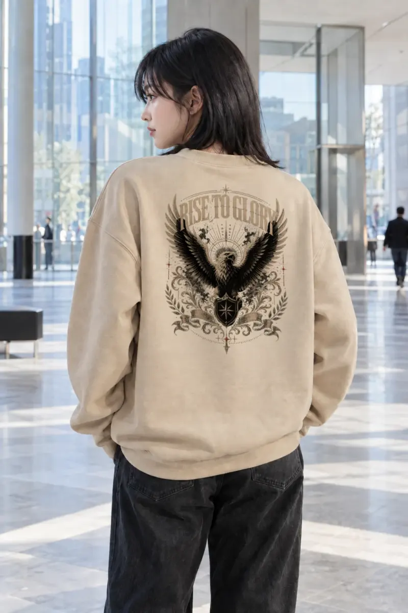 "Rise To Glory" Heavy Blend Unisex Crewneck Sweatshirt | Gildan 18000