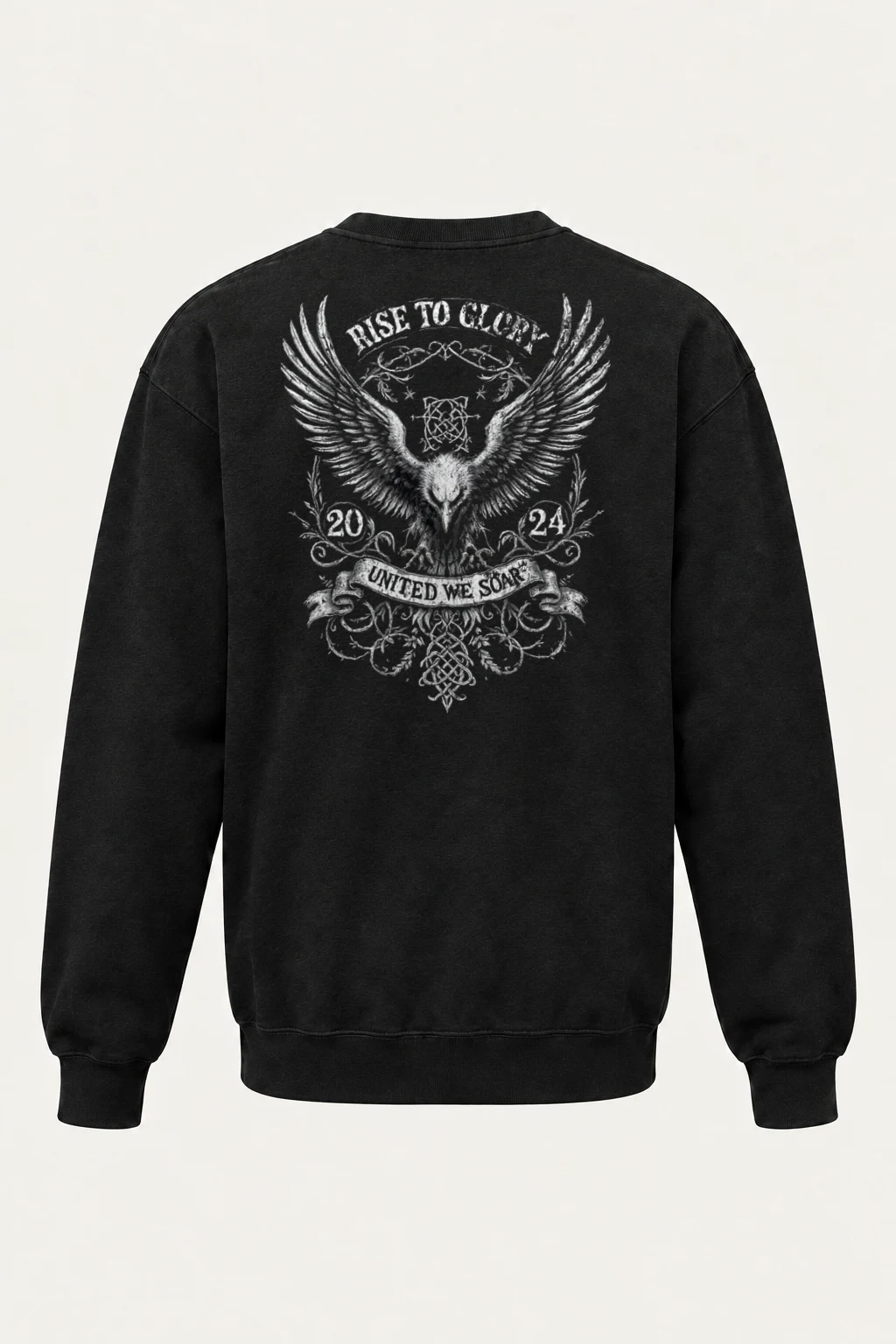 "Rise To Glory" Heavy Blend Unisex Crewneck Sweatshirt | Gildan 18000