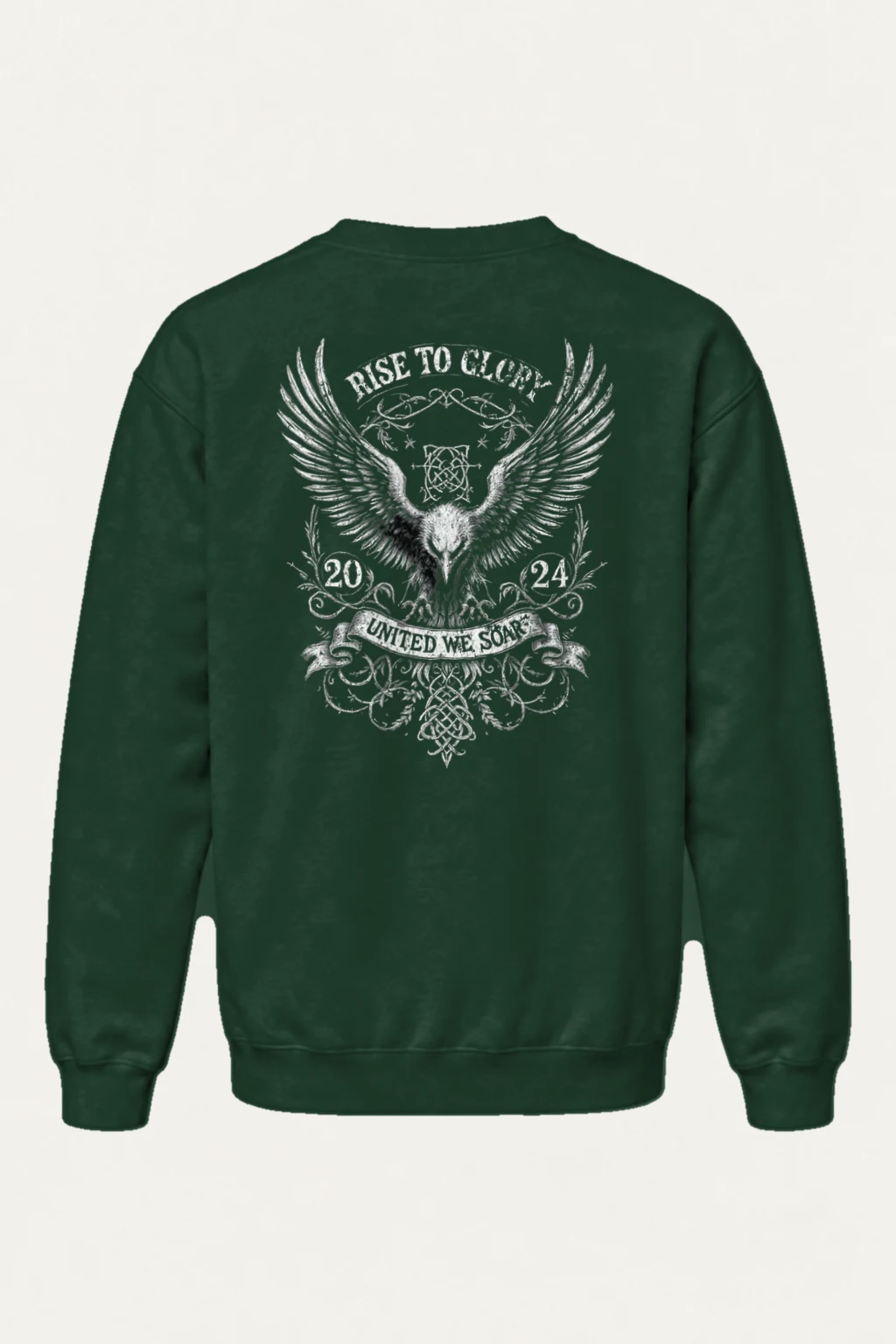 "Rise To Glory" Heavy Blend Unisex Crewneck Sweatshirt | Gildan 18000