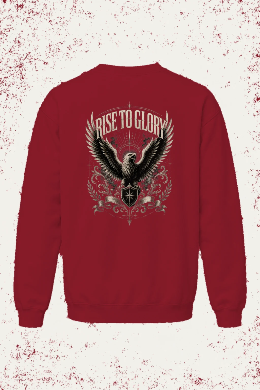 "Rise To Glory" Heavy Blend Unisex Crewneck Sweatshirt | Gildan 18000