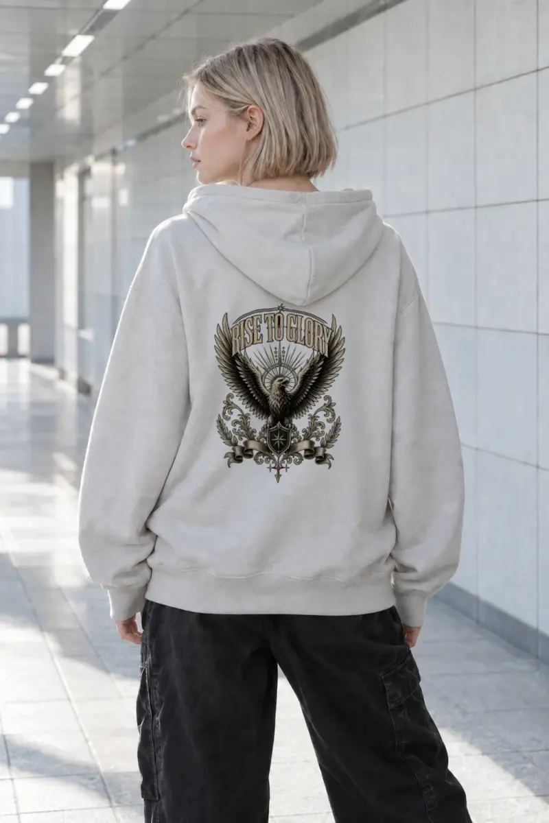 "Rise To Glory" Heavy Blend Unisex Pullover Hoodie | Gildan 18500