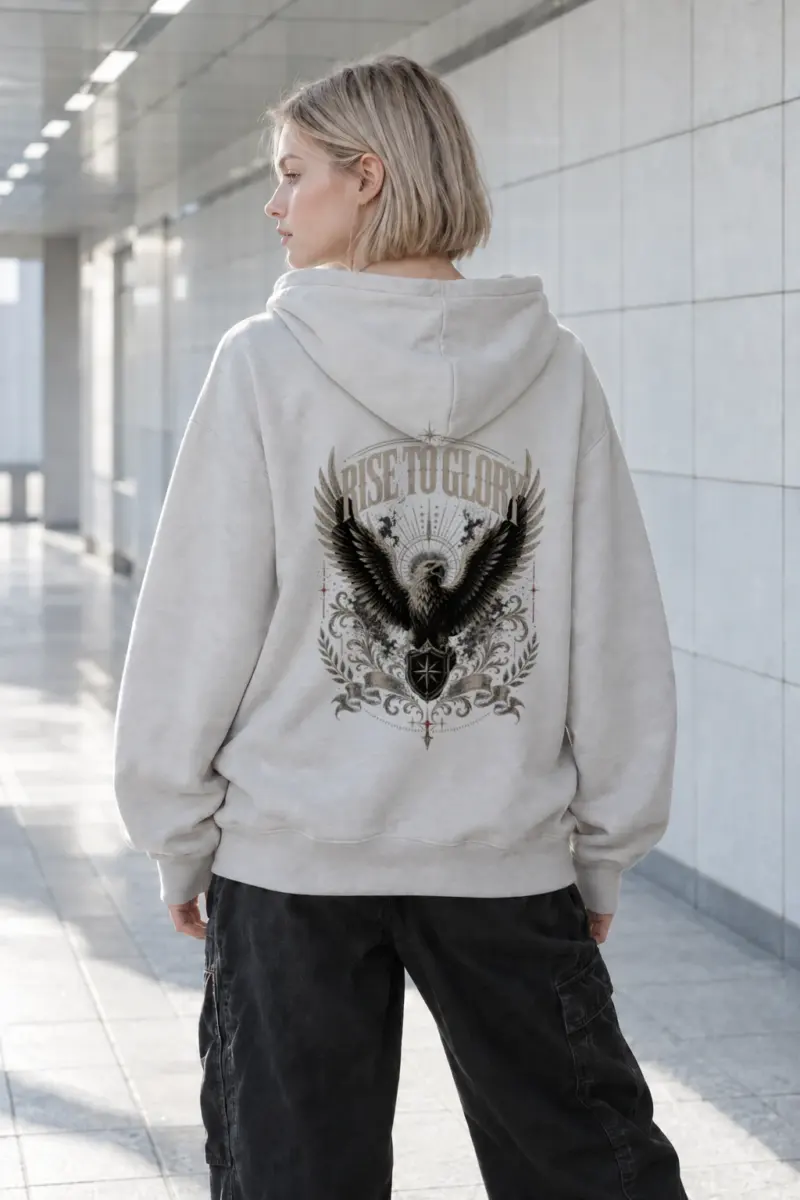 "Rise To Glory" Heavy Blend Unisex Pullover Hoodie | Gildan 18500