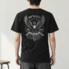 "Heraldic Eagle Scrollwork" Heavyweight Unisex Crewneck T-shirt | Gildan 5000