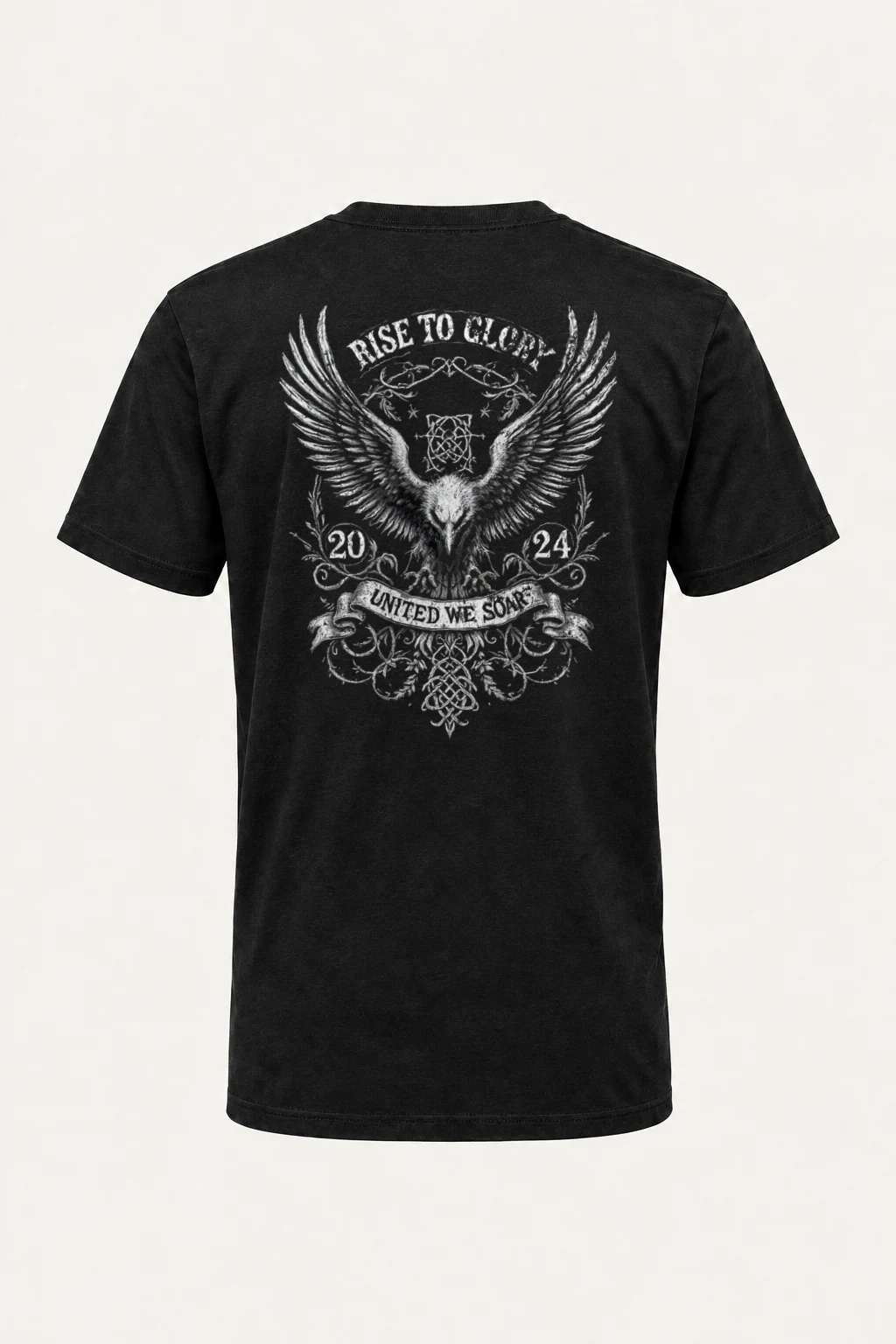 "Rise To Glory" Heavyweight Unisex Crewneck T-shirt | Gildan 5000
