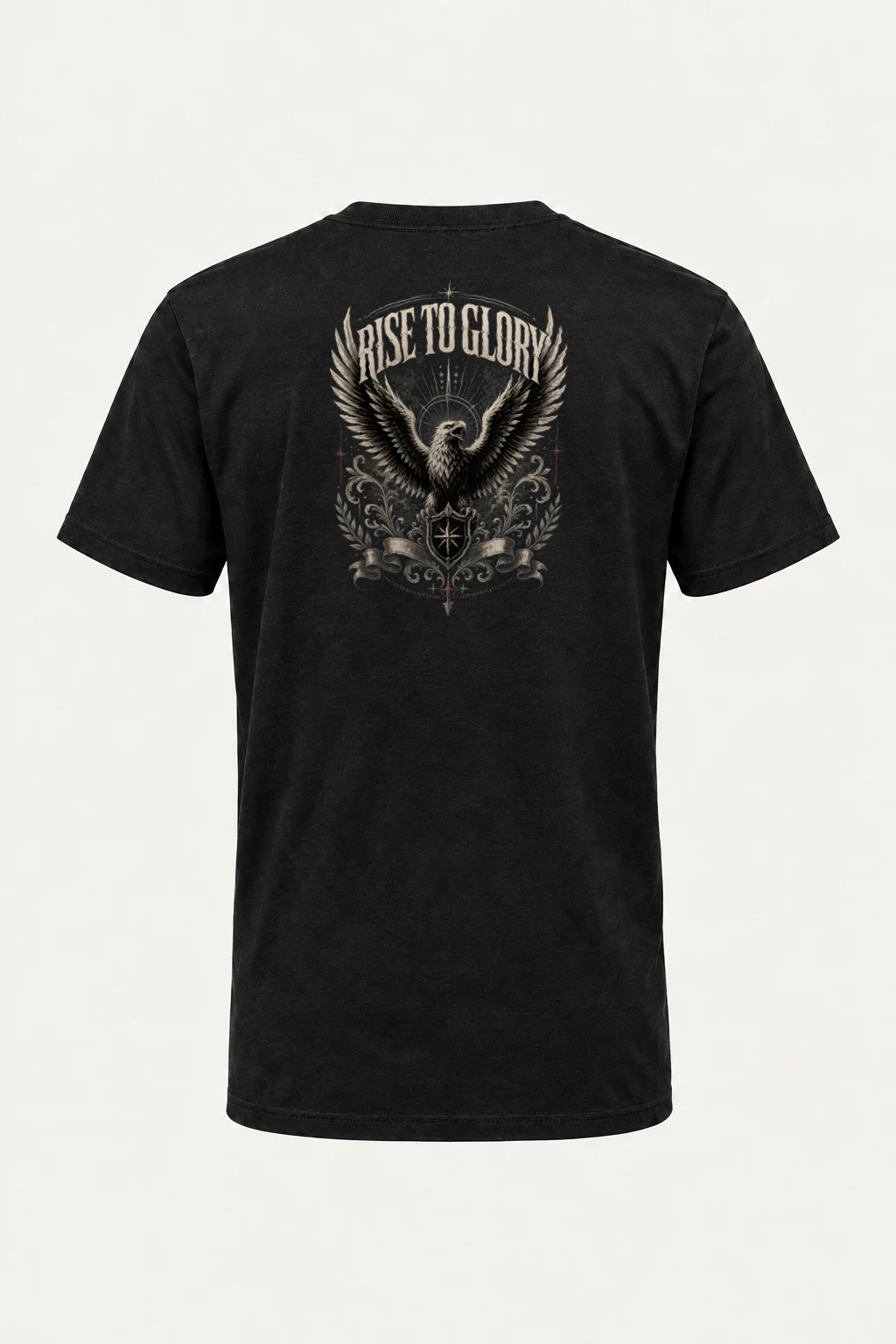 "Rise To Glory" Heavyweight Unisex Crewneck T-shirt | Gildan 5000
