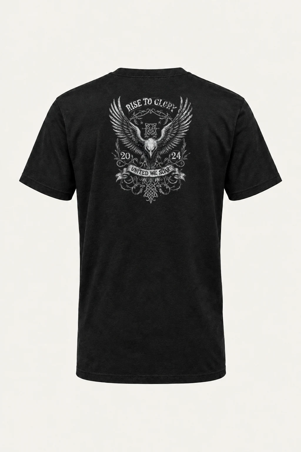 "Rise To Glory" Heavyweight Unisex Crewneck T-shirt | Gildan 5000