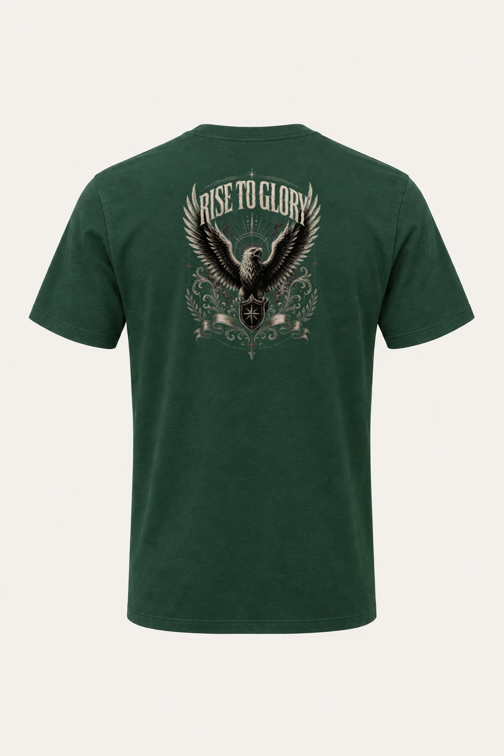 "Rise To Glory" Heavyweight Unisex Crewneck T-shirt | Gildan 5000