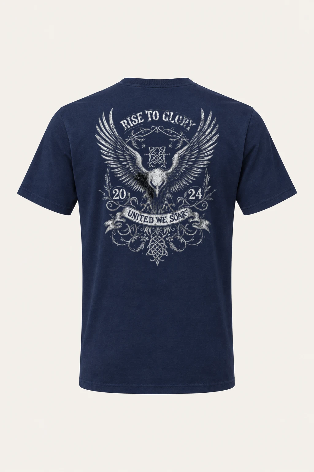 "Rise To Glory" Heavyweight Unisex Crewneck T-shirt | Gildan 5000
