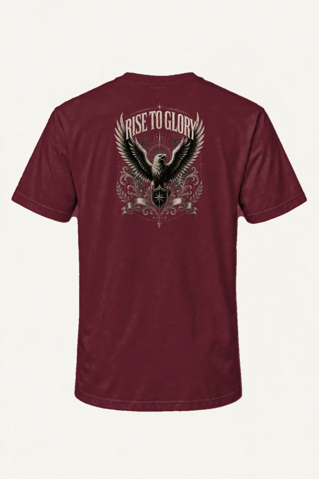 "Rise To Glory" Heavyweight Unisex Crewneck T-shirt | Gildan 5000
