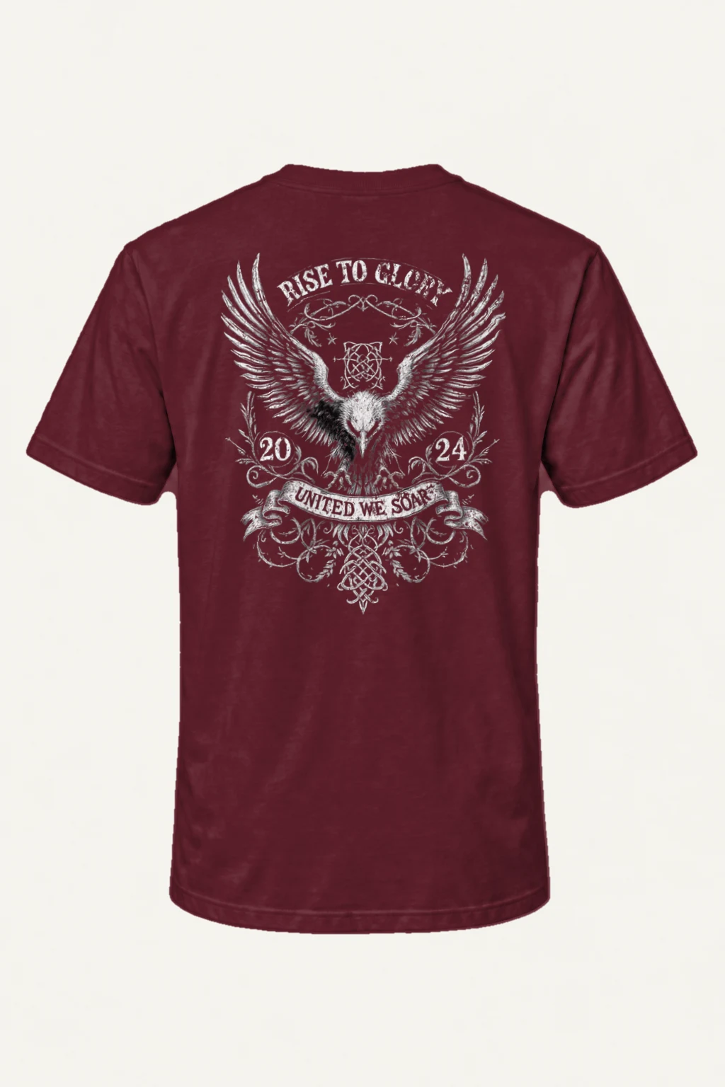 "Rise To Glory" Heavyweight Unisex Crewneck T-shirt | Gildan 5000