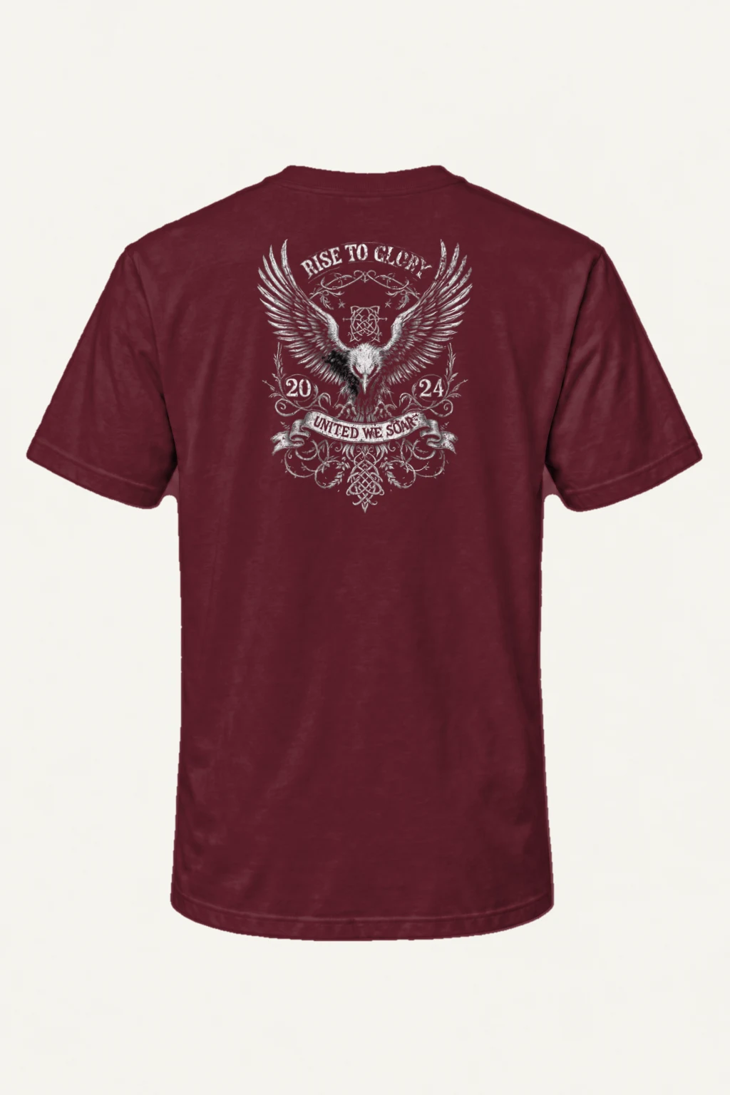"Rise To Glory" Heavyweight Unisex Crewneck T-shirt | Gildan 5000