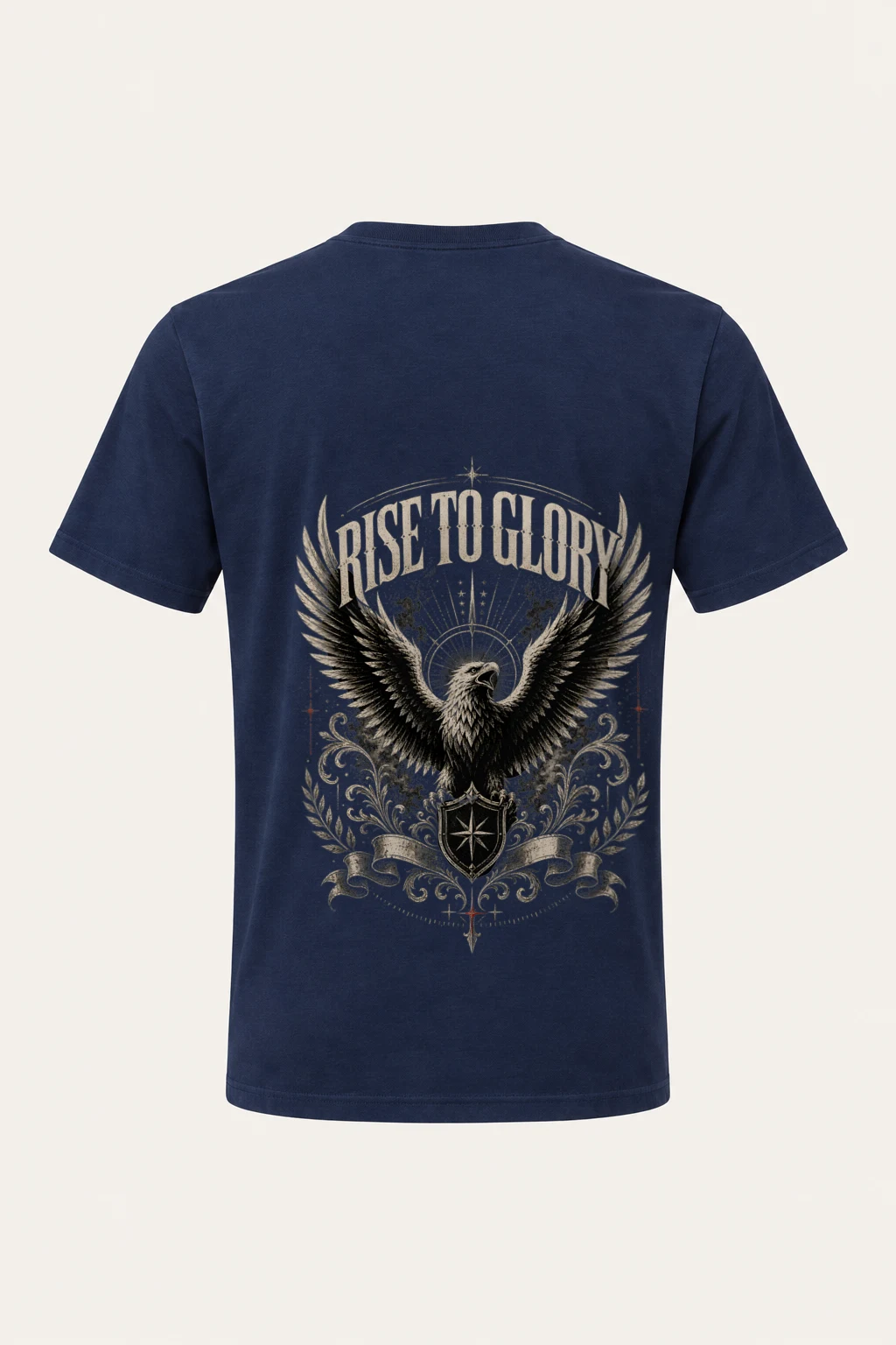 "Rise To Glory" Heavyweight Unisex Crewneck T-shirt | Gildan 5000