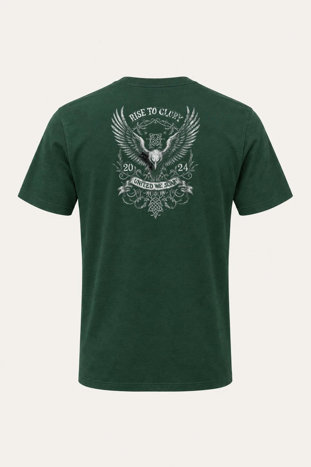 "Rise To Glory" Heavyweight Unisex Crewneck T-shirt | Gildan 5000