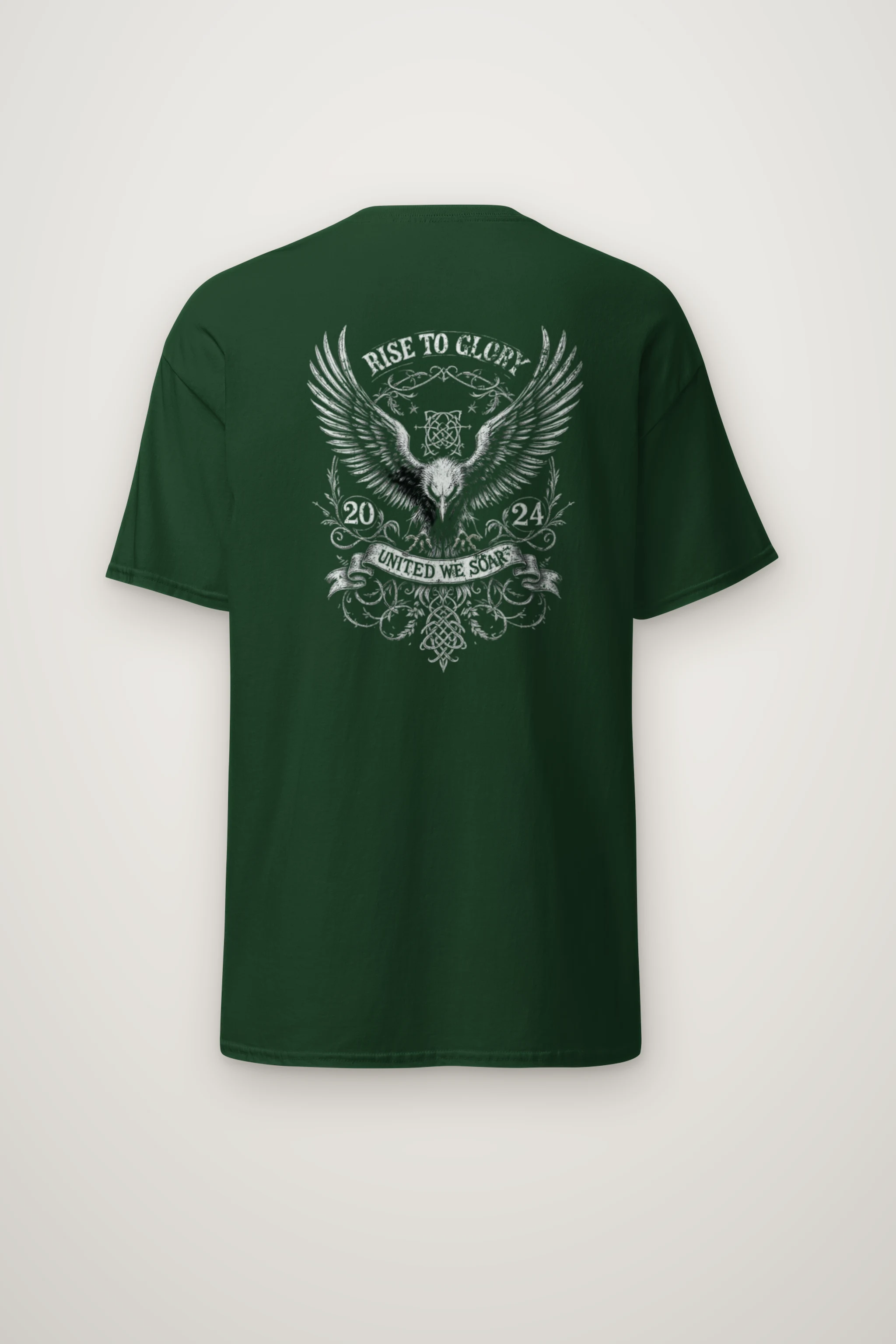 "Rise To Glory" Heavyweight Unisex Crewneck T-shirt