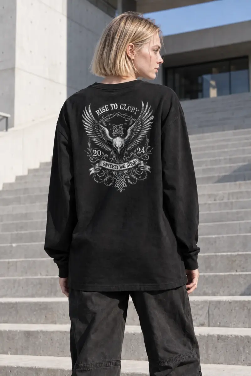 "Rise To Glory" Unisex Longsleeve T-shirt | Gildan 2400