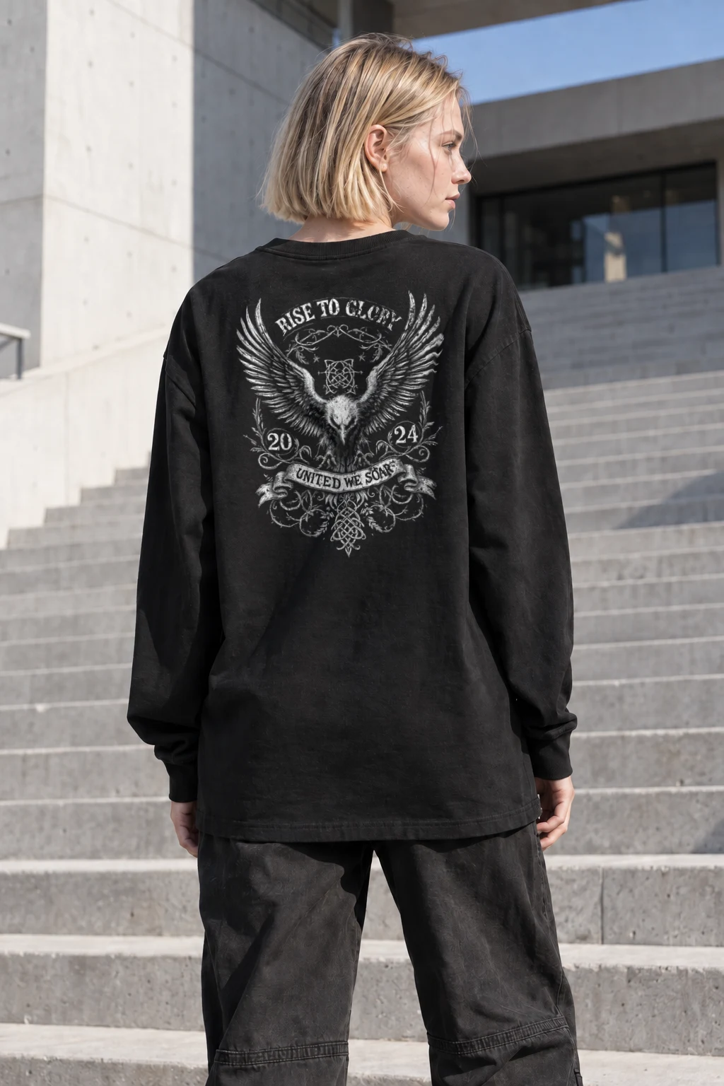 "Rise To Glory" Unisex Longsleeve T-shirt | Gildan 2400