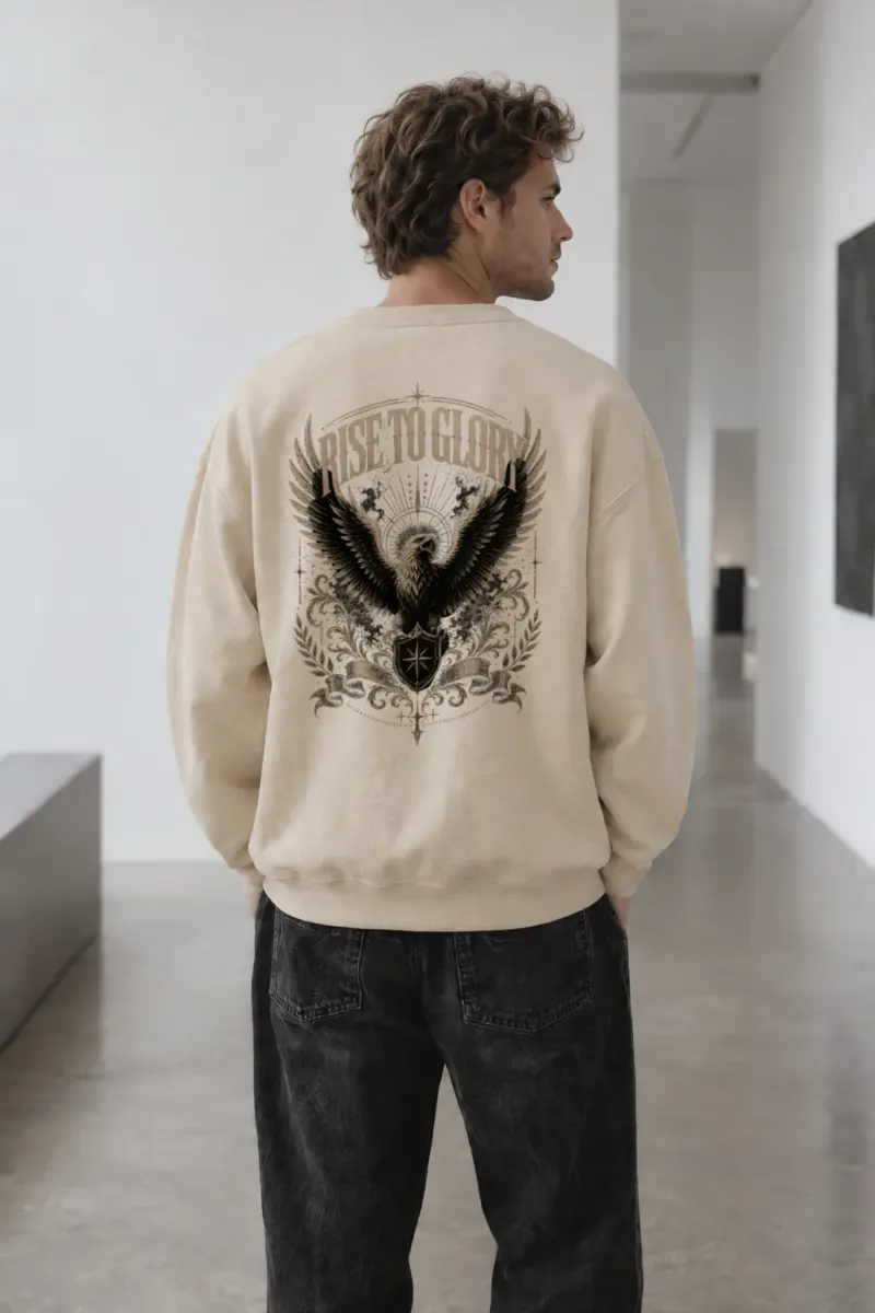 "Rise To Glory" Unisex Sponge Fleece Crewneck Sweatshirt | Bella + Canvas 3901