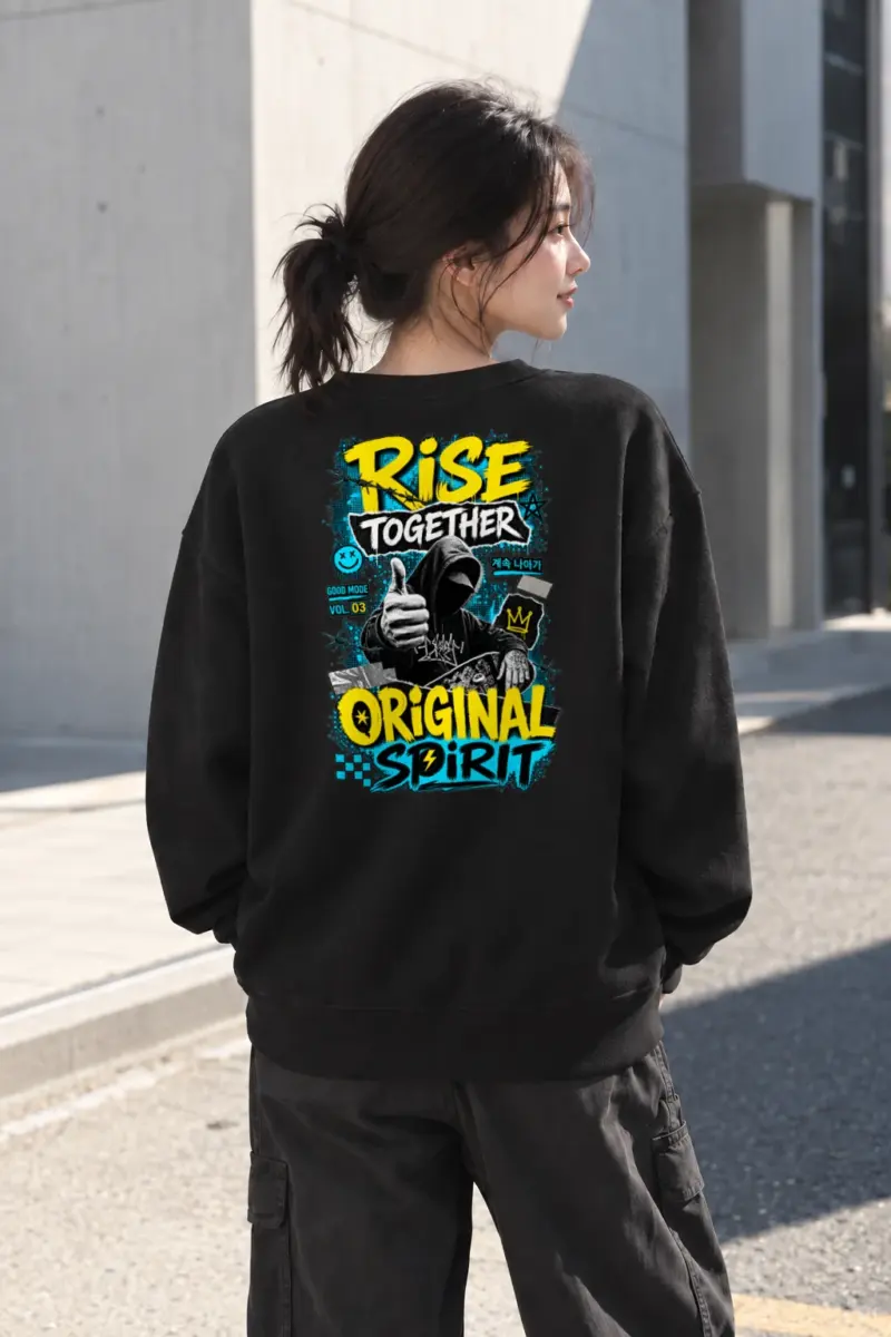 "Rise Together" Heavy Blend Unisex Crewneck Sweatshirt | Gildan 18000