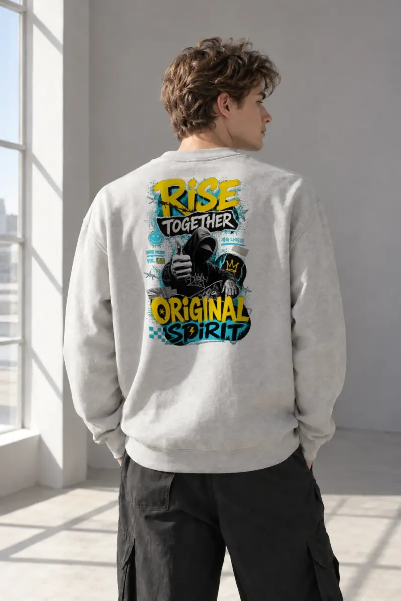 “Rise Together” Heavy Blend Unisex Crewneck Sweatshirt | Gildan 18000