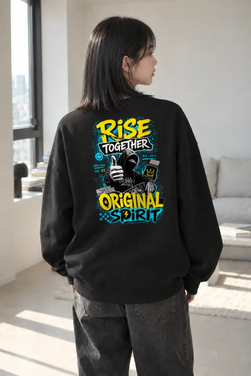 "Rise Together" Heavy Blend Unisex Crewneck Sweatshirt | Gildan 18000