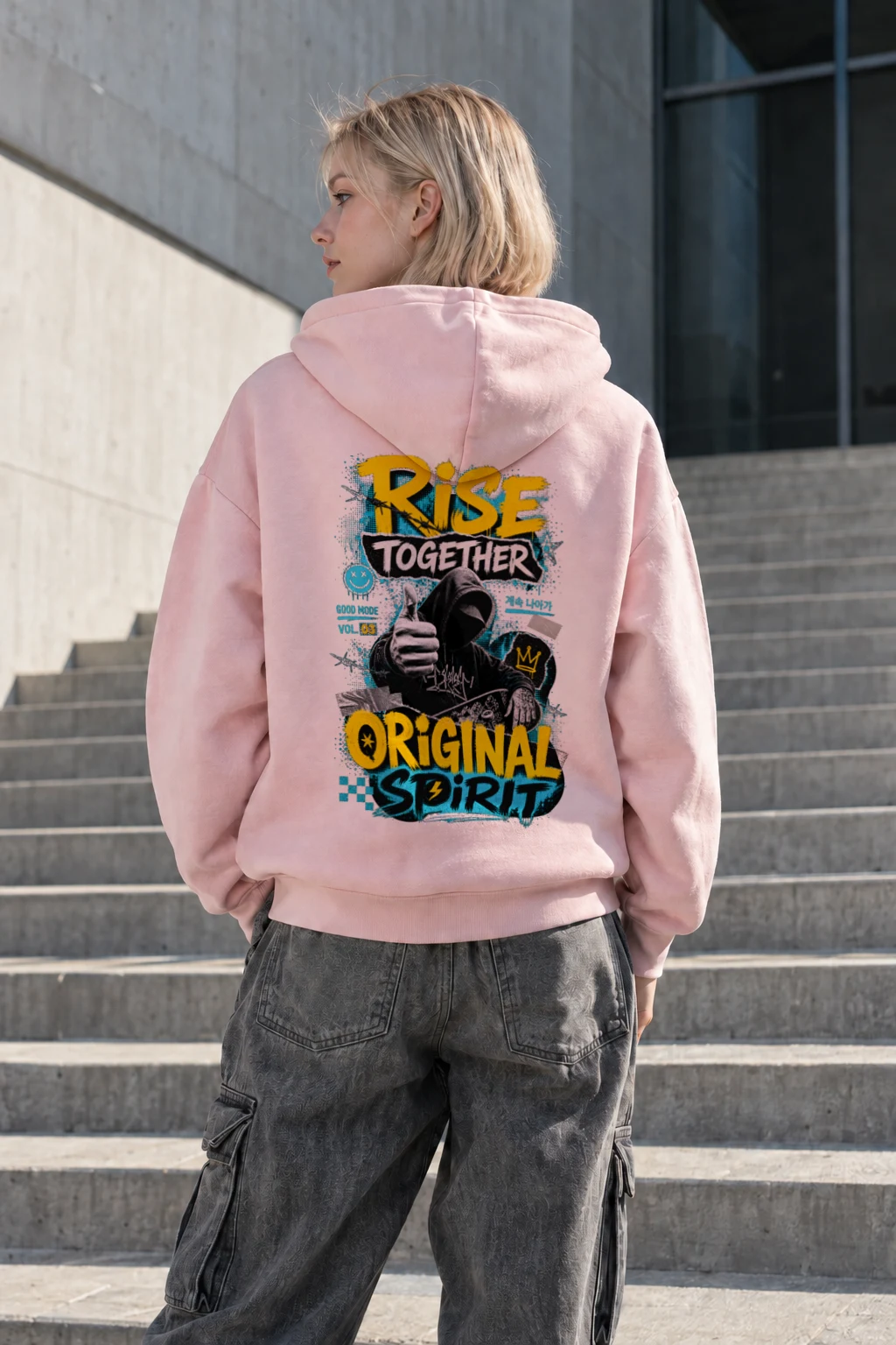 "Rise Together" Heavy Blend Unisex Pullover Hoodie | Gildan 18500