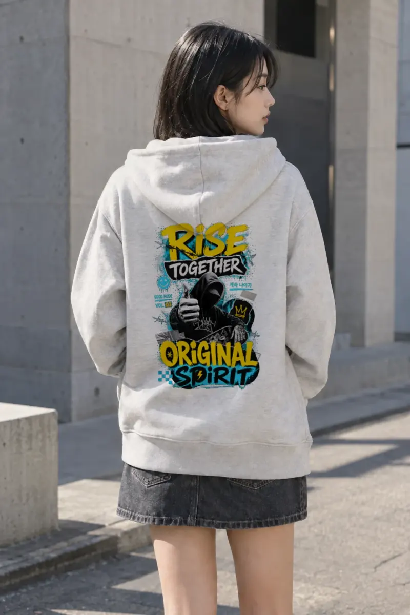 "Rise Together" Heavy Blend Unisex Pullover Hoodie | Gildan 18500