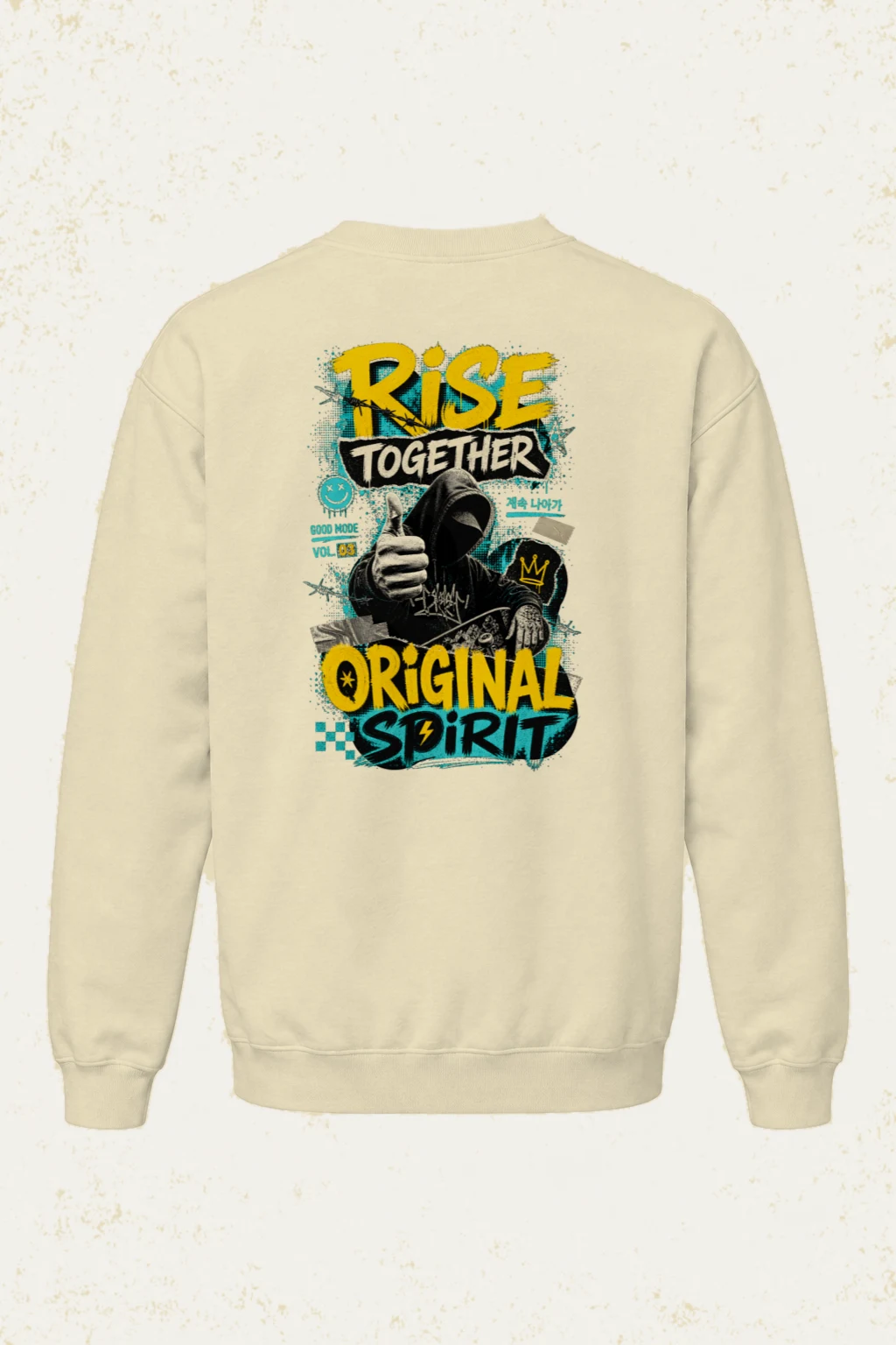 "Rise Together" Unisex Sponge Fleece Crewneck Sweatshirt | Bella + Canvas 3901