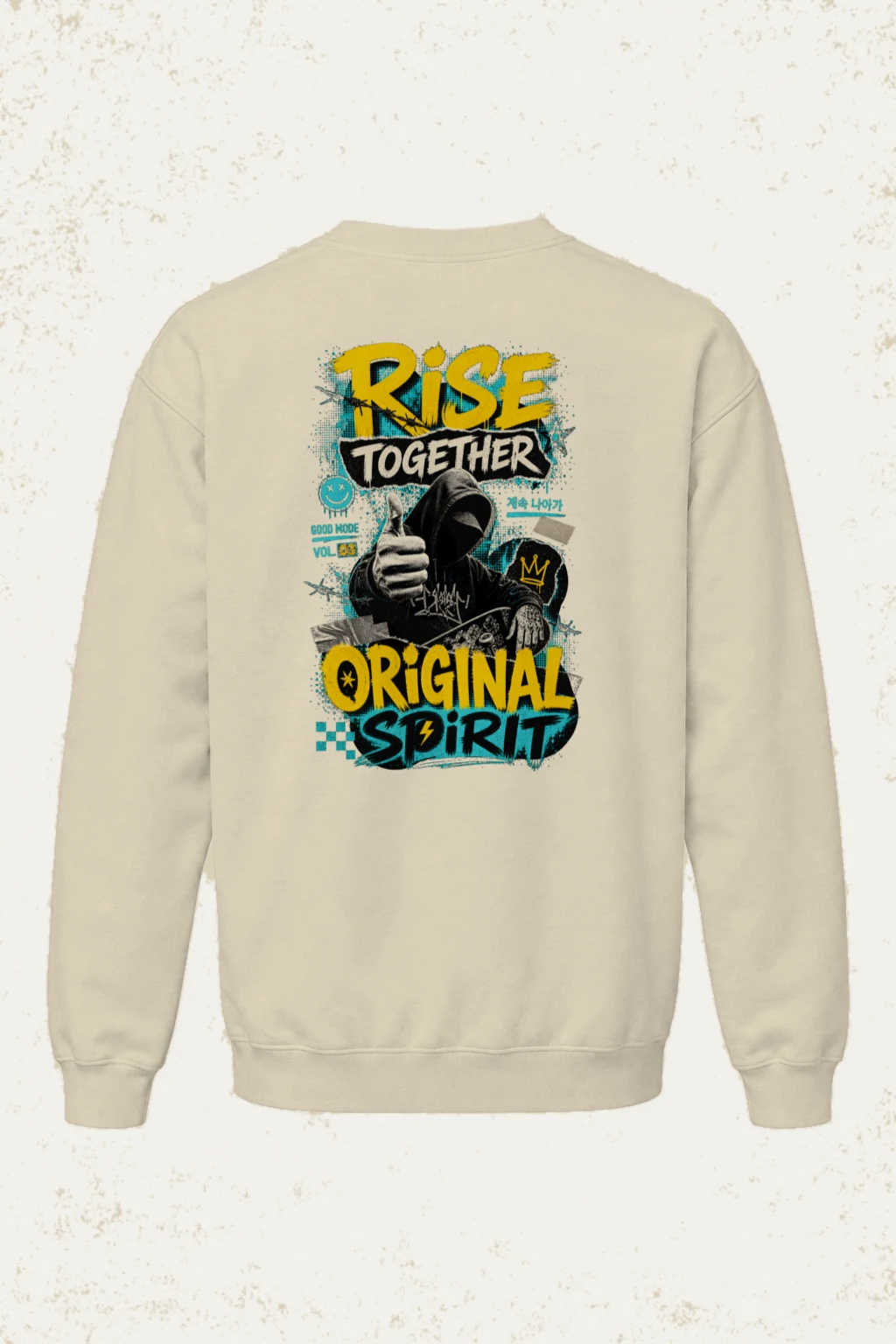 "Rise Together" Unisex Sponge Fleece Crewneck Sweatshirt | Bella + Canvas 3901