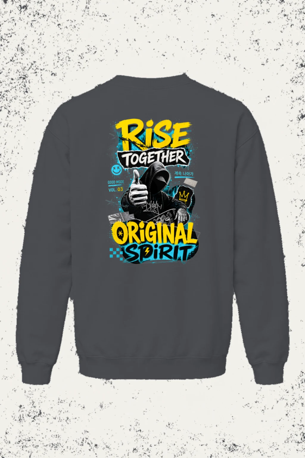 "Rise Together" Unisex Sponge Fleece Crewneck Sweatshirt | Bella + Canvas 3901