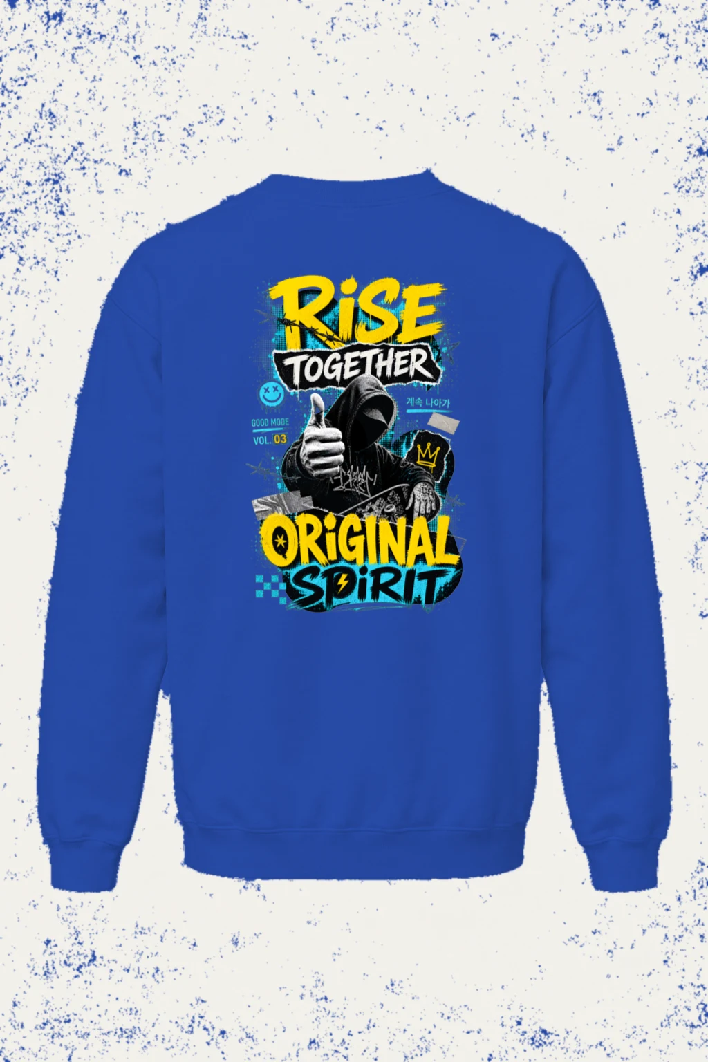 "Rise Together" Unisex Sponge Fleece Crewneck Sweatshirt | Bella + Canvas 3901