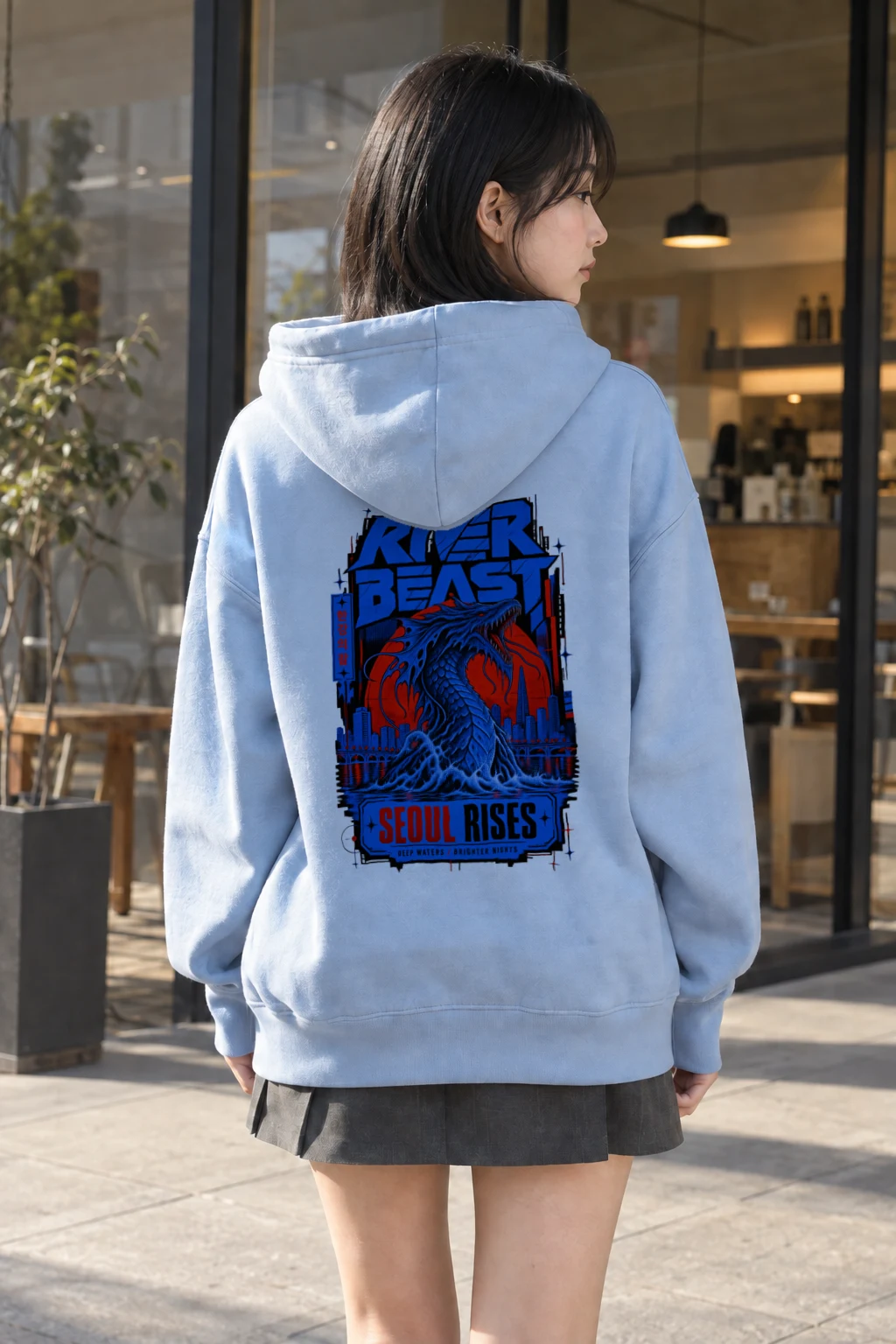 "River Beast" Heavy Blend Unisex Pullover Hoodie | Gildan 18500