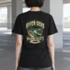 "River Bend Walking Society" Heavyweight Unisex Crewneck T-shirt