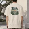"River Breeze" Men's Oversized Heavyweight Crewneck T-Shirt | Shaka Wear SHMHSS