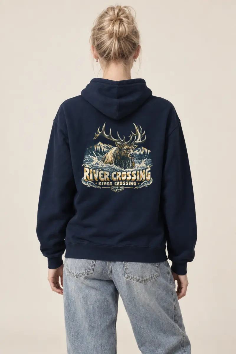 "River Crossing" Heavy Blend Unisex Pullover Hoodie