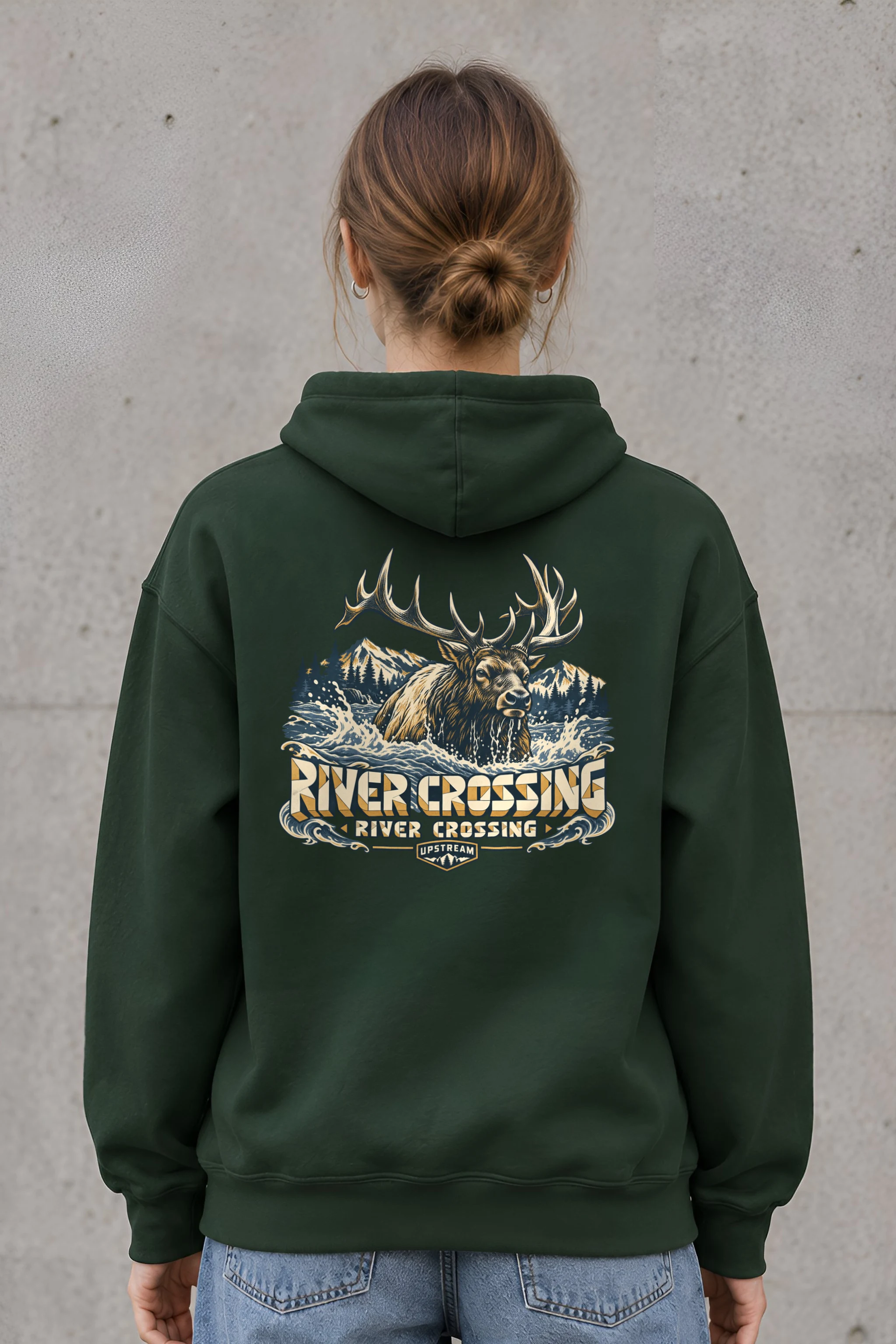 "River Crossing" Heavy Blend Unisex Pullover Hoodie