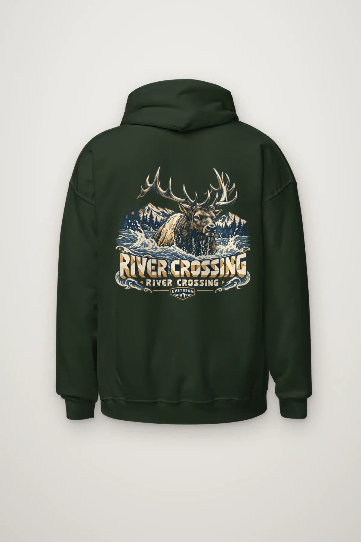 "River Crossing" Heavy Blend Unisex Pullover Hoodie